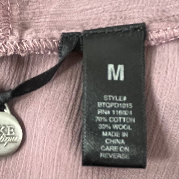 BKE Boutique Buckle Blouse Womens Medium Purple Wool Blend New - Picture 6 of 10